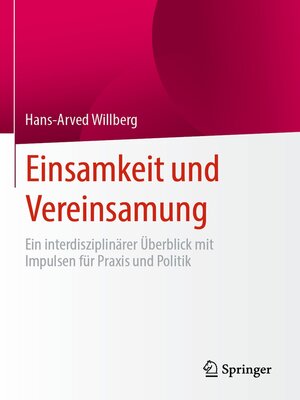 cover image of Einsamkeit und Vereinsamung